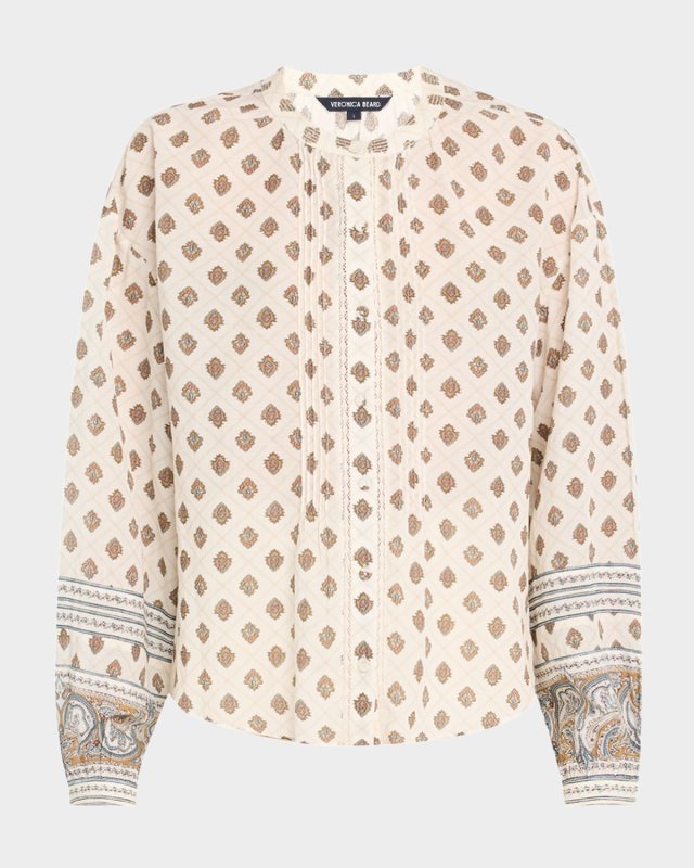 Lollie Button-Front Blous